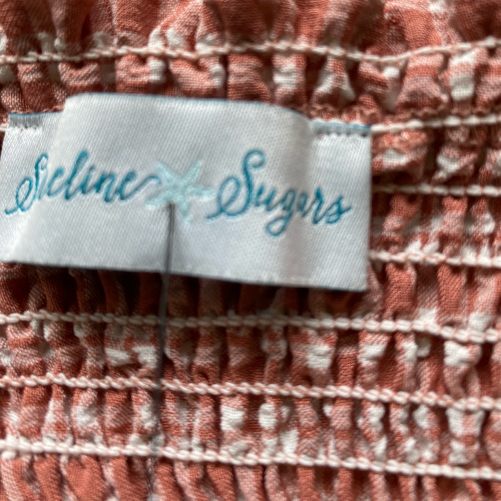 Shoreline Sugars Boutique Crop Top L Peach NWOT - Picture 4 of 11